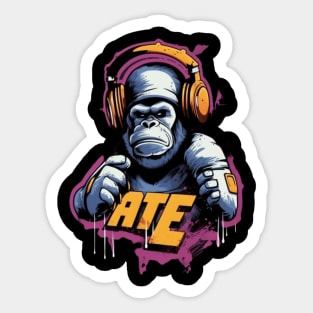 Crazy Cool Monkey Sticker